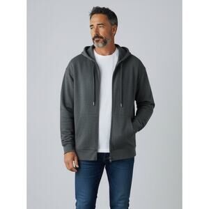 Goodfellow & Co Dark Gray Zip Up Hoodie Sweatshirt Men's Size Large